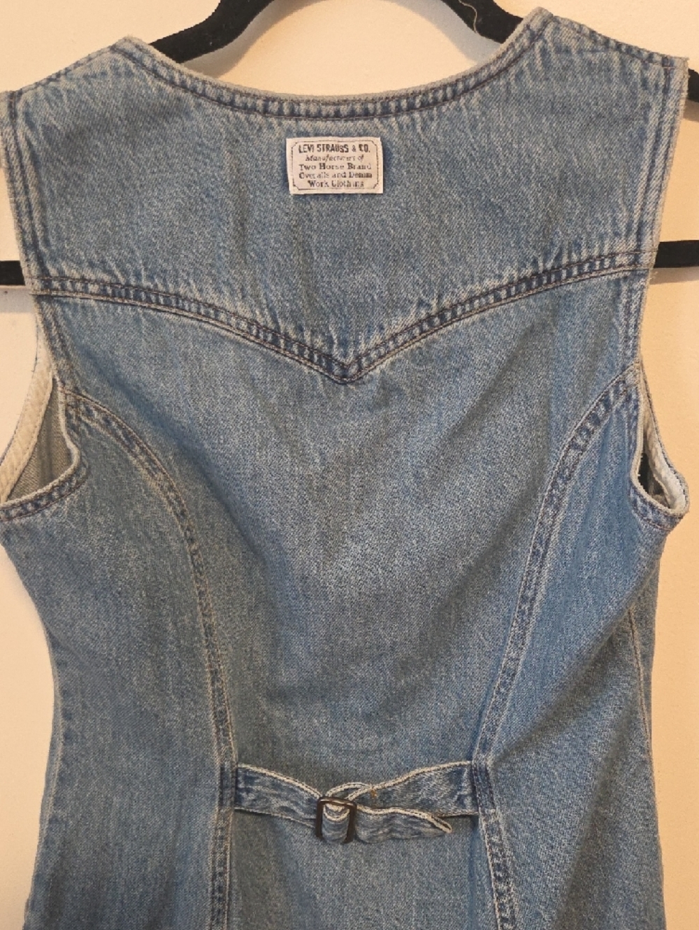 Levi's Light Blue Denim Button-Front Dress - Picture 4 of 4